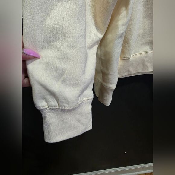 Swift Eras Tour Fearless Hand Heart Photo Hoodie Beige Cream Sz 2X Sweatshirt - Picture 3 of 9
